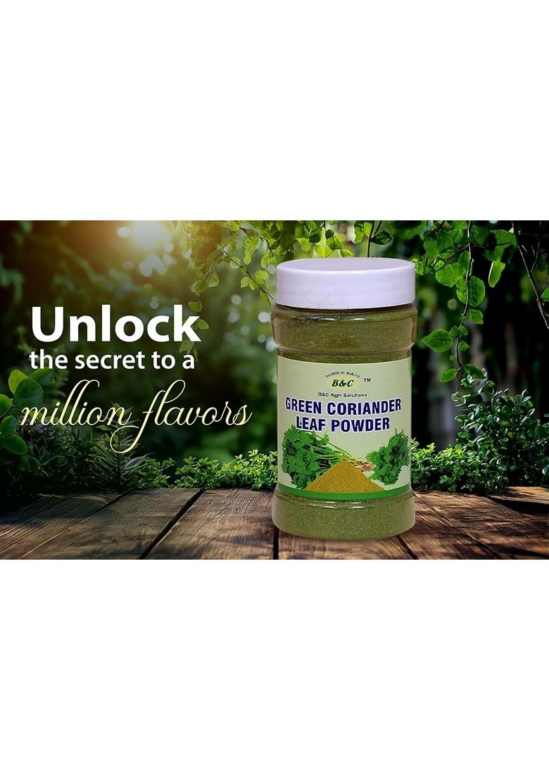 B & C Agri Solutions Organic Dried Green Coriander Leaf Powder (75gm)