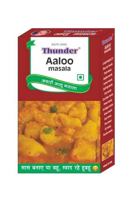 THUNDER Aloo Masala 100g Each | Pack of 5 Authentic Vegan Indian Spice Mix for Flavorful Sabji & Potato Dishes