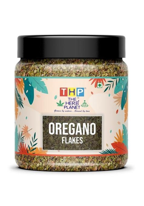 THE HERB PLANET Oregano Leaves Dried Crushed Flakes for Pizza |Oregano (200 Grams)