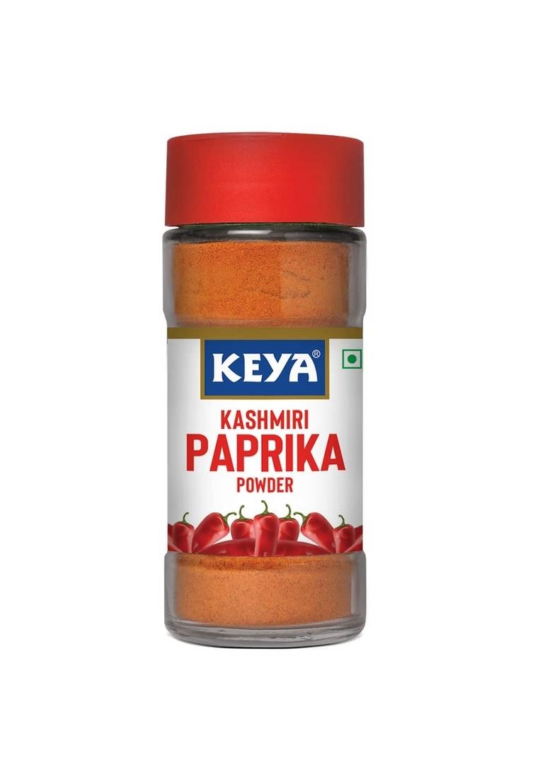 KEYA Kashmiri Paprika Powder | Natural Vegetarian Dry Hot and Spicy Chilli Aromatic Seasoning 100% Manually Sorted 55g