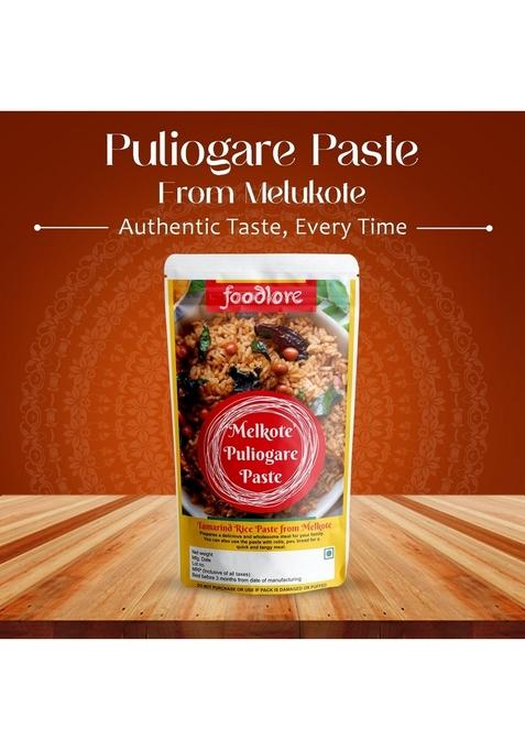 Foodlore Rice Puliyogare Paste Pulisoru Pulinchoru Puliyodarai Ambad Baath Kokum Tamarind Instant Food Masala Mix
