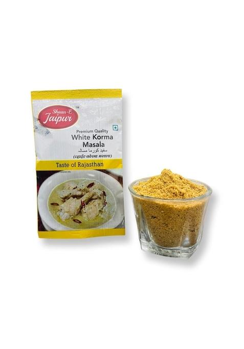 SHAAN-E JAIPUR White Korma Masala | Shahi Chicken Natural Spices Spice for Authentic Taste and Colour 40 gm each (Pack of 1)