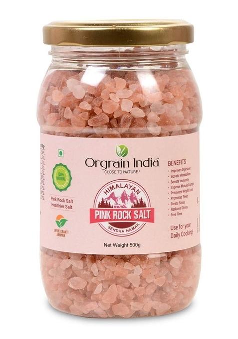 Orgrain India Himalayan Pink Rock Salt Coarse Grain, 500g