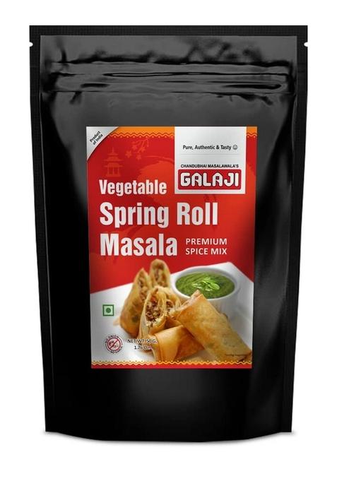 GALAJI Vegetable Spring Roll Masala 50 Grams Homemade Powdered | for Healthy Cooking Ready to Cook All Seasonings Spices Pure & Hygiene Spice Mix Authentic Taste Premium