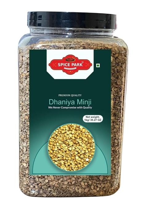 SPICE PARK Coriander Seeds Without Shells, Dhana Magaj (Dhaniya Minji), 1kg | Peeled Kernels for Cooking, Chutney & Mixes Pure, Cleaned Natural