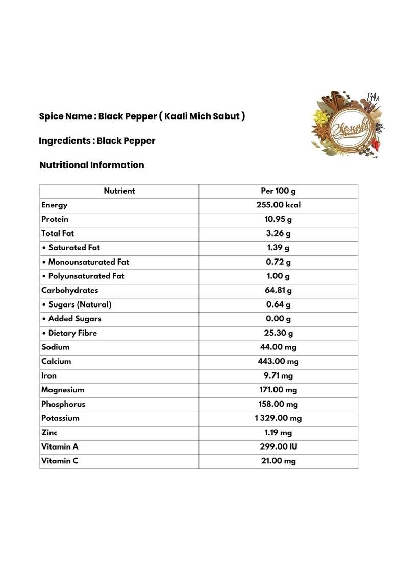 Chounk Whole Black Pepper | Pure & Natural Kali Mirch Nalla Miriyalapudi Kala Mari Corn With No Preservatives 1kg - Indya