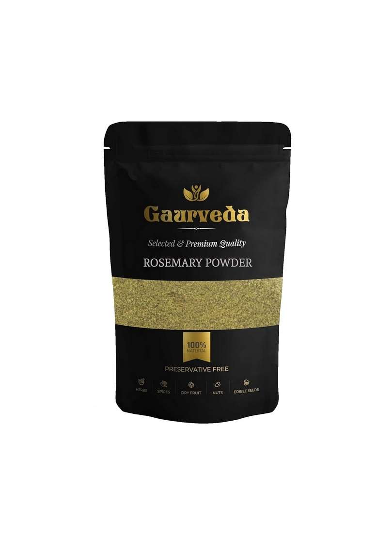GAURVEDA Rosemary Dried Leaves Powder - Pure & Natural (50) - Indya