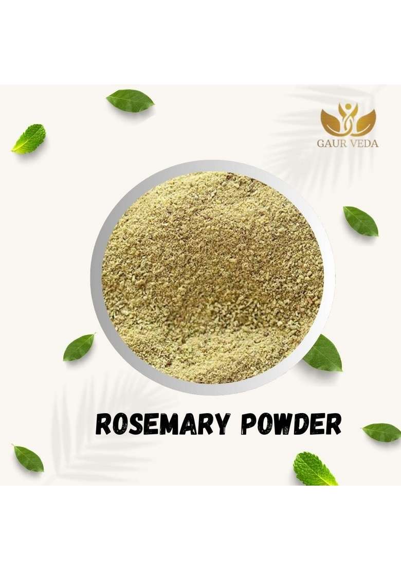 GAURVEDA Rosemary Dried Leaves Powder - Pure & Natural (50) - Indya