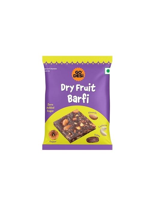 GO DESi Dry Fruits Barfi, 400 grams Burfi, 20 Individually Wrapped Dates Bar, Indian Mithai, Sweets Gift Pack, Healthy Snacks Sweets, No Added Sugar