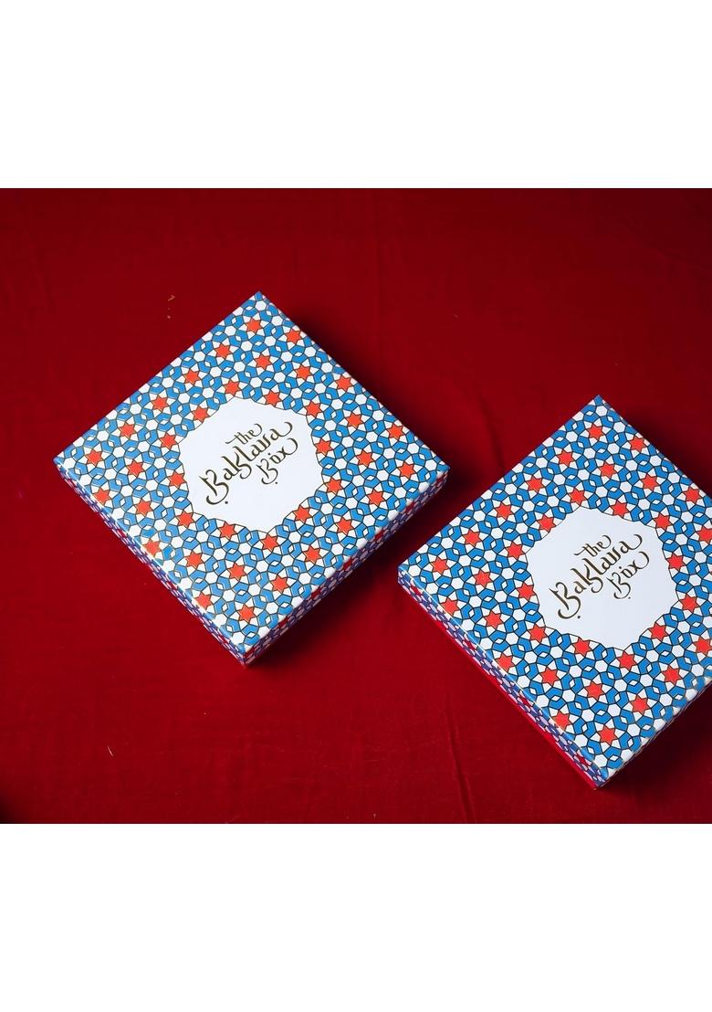 THE BAKLAVA BOX Cashew Square Baklava- Bestselling Mediterranean Sweet made with Premium Cashews, Pure Ghee and Honey 250 gms