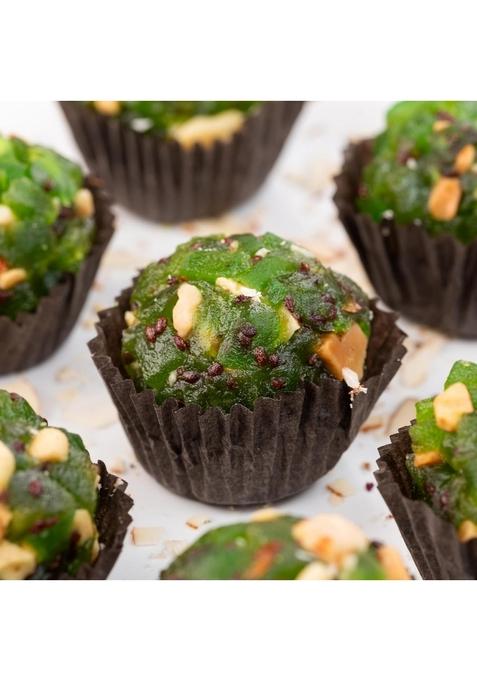 THE BAKLAVA BOX Assorted Indian and Turkish Fusion Sweets enriched with Dry Fruits, Pure Ghee Honey 500gms | Premium Gift Bestsellers like Kiwi Bite, Choco, Strawberry Cherry Laddu