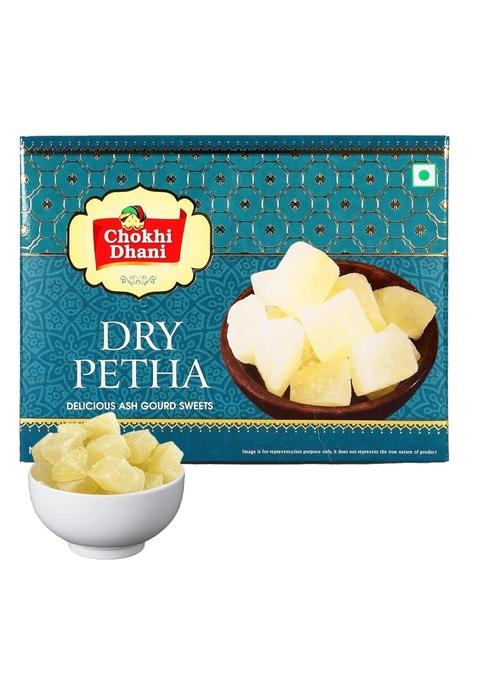 Chokhi Dhani Dry Agra Petha 400gm, Soft and Juicy Indian Mithai | White Ash Gourd Sweets (Gift Box, Pack of 1)