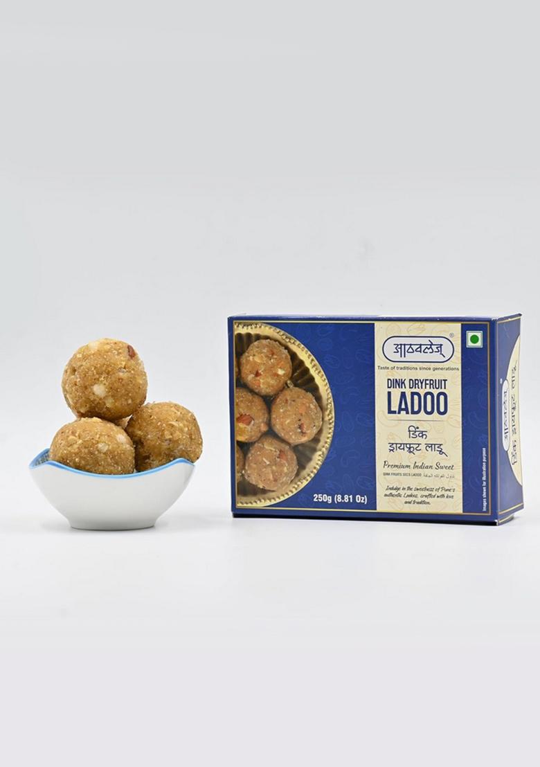 Athavale's Jaggery based Dink Dryfruit Laddoo | ladoo with nutritions and taste. 250g Pack of 2