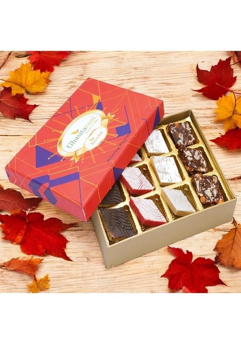 Ghasitaram Gifts Mix Kaju Katlis 12 pcs in Premium Box|Sweet|Sweet Gift Pack|Diwali Mithai|Indian Mithai|Diwali Box|