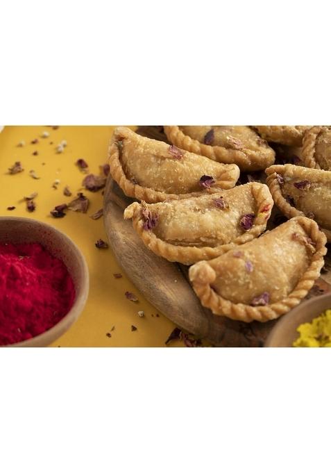 THE SWEET BLEND Special Namkeen Snacks & Dryfruit Gujiya 400 g (10 pcs) | Gift Box Assorted Indian Mithai Snack Hamper Rich Flavorful Festive Pack Ideal for Diwali