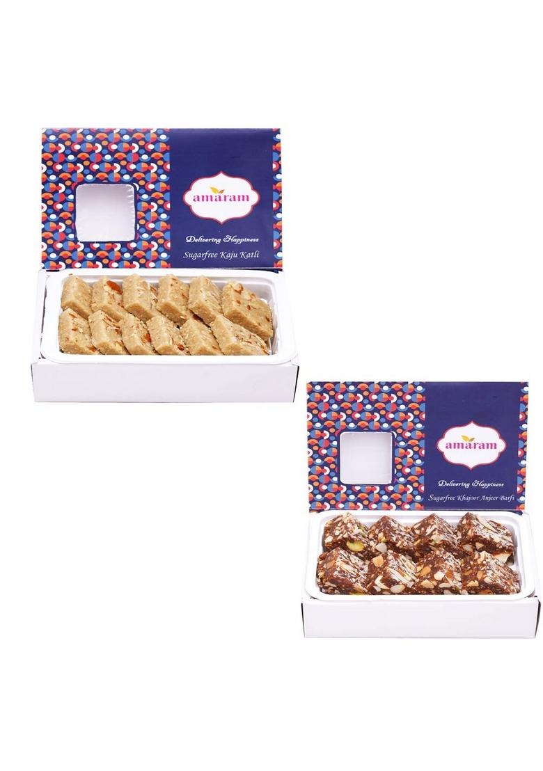 Amaram by Ghasitaram Sugarfree Assortment|Sugar Free Sweets|Diabetic Friendly|Diwali Sugar Sweets Box