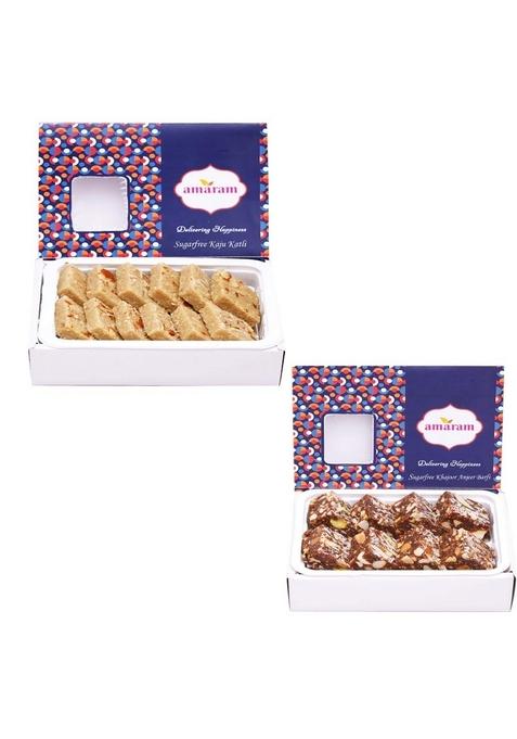 Amaram by Ghasitaram Sugarfree Assortment|Sugar Free Sweets|Diabetic Friendly|Diwali Sugar Sweets Box