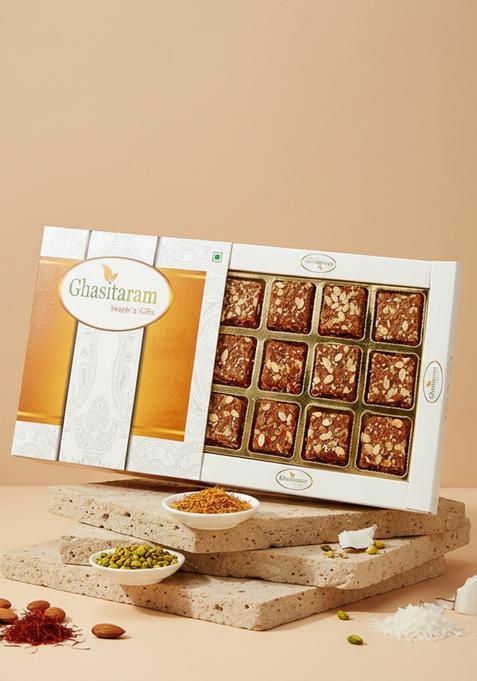 Ghasitaram Gifts Sugarfree Healthy Energy Cereal/ Seeds Khajoor Bites|Sweets|Sweets Gift Pack|Diwali Sweets|Indian Mithai|Diwali Sweets Box|Sugarfree Sweet|Sugarfree