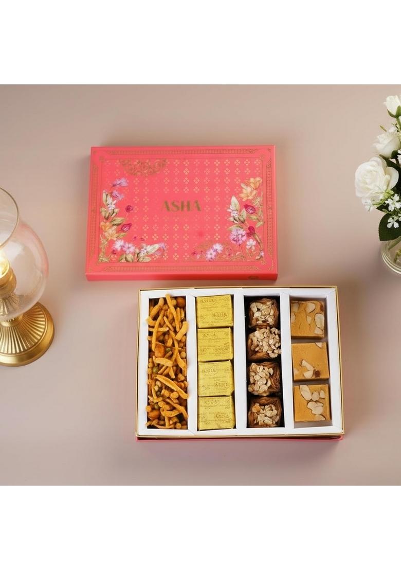 ASHA SWEET CENTER SWEETS Superior Gift Hamper 400g |Premium Assorted Box |Traditional Indian Mithai Pack for Friends, Family & Corporate Gifting| Perfect Festive