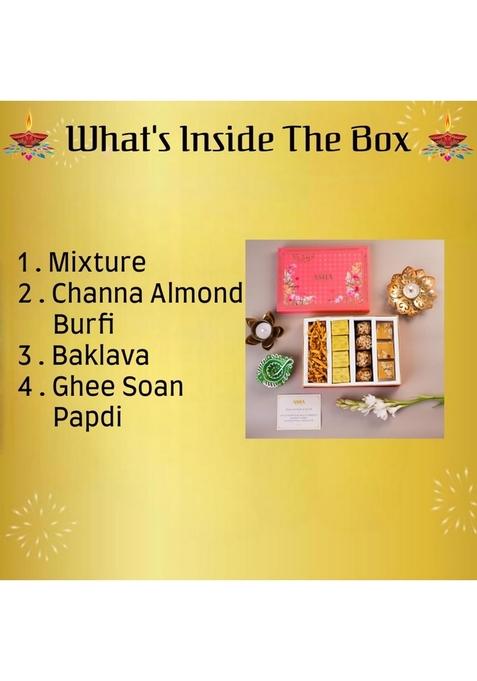 ASHA SWEET CENTER SWEETS Superior Gift Hamper 400g |Premium Assorted Box |Traditional Indian Mithai Pack for Friends, Family & Corporate Gifting| Perfect Festive