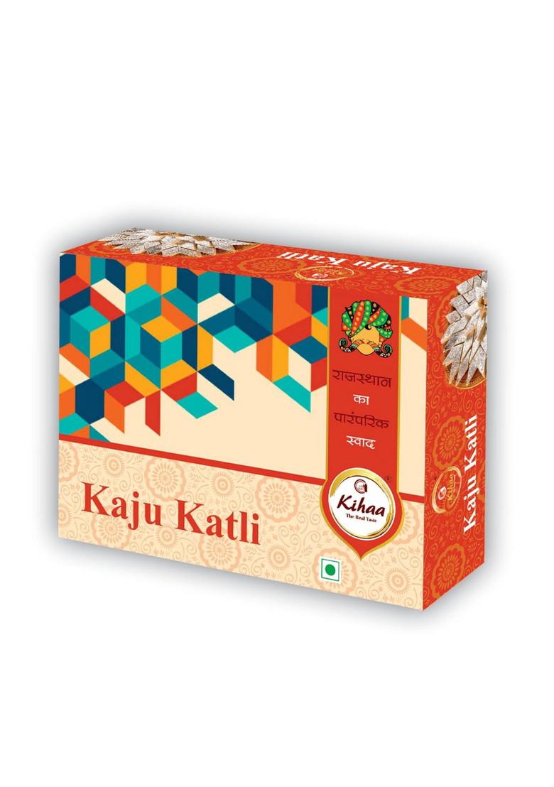 kihaa Kaju Katli Cashew Burfi Sweet Gift Pack, Barfi Box (100 ml)