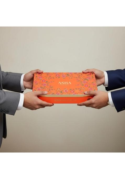 ASHA SWEET CENTER SWEETS Corporate Gift Hamper | Premium Assorted Box with DryFruit Trial Mix Gifting for Employees, Clients & Colleagues |Traditional Mithai Pack Office Celebrations