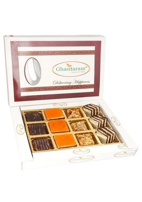 Ghasitaram Gifts Valentines Gift for Girlfriend/Boyfriend/Husband and Wife - Valentine Sweets Sweetheart Special Delights Box 12 pcs