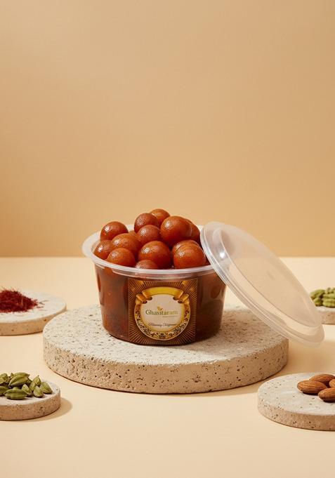 Ghasitaram Gifts Fresh Shahi Gulab Jamun (Mini) Pack Small |Sweets|Sweets Gift Pack|Diwali Sweets|Indian Mithai|Diwali Sweets Box