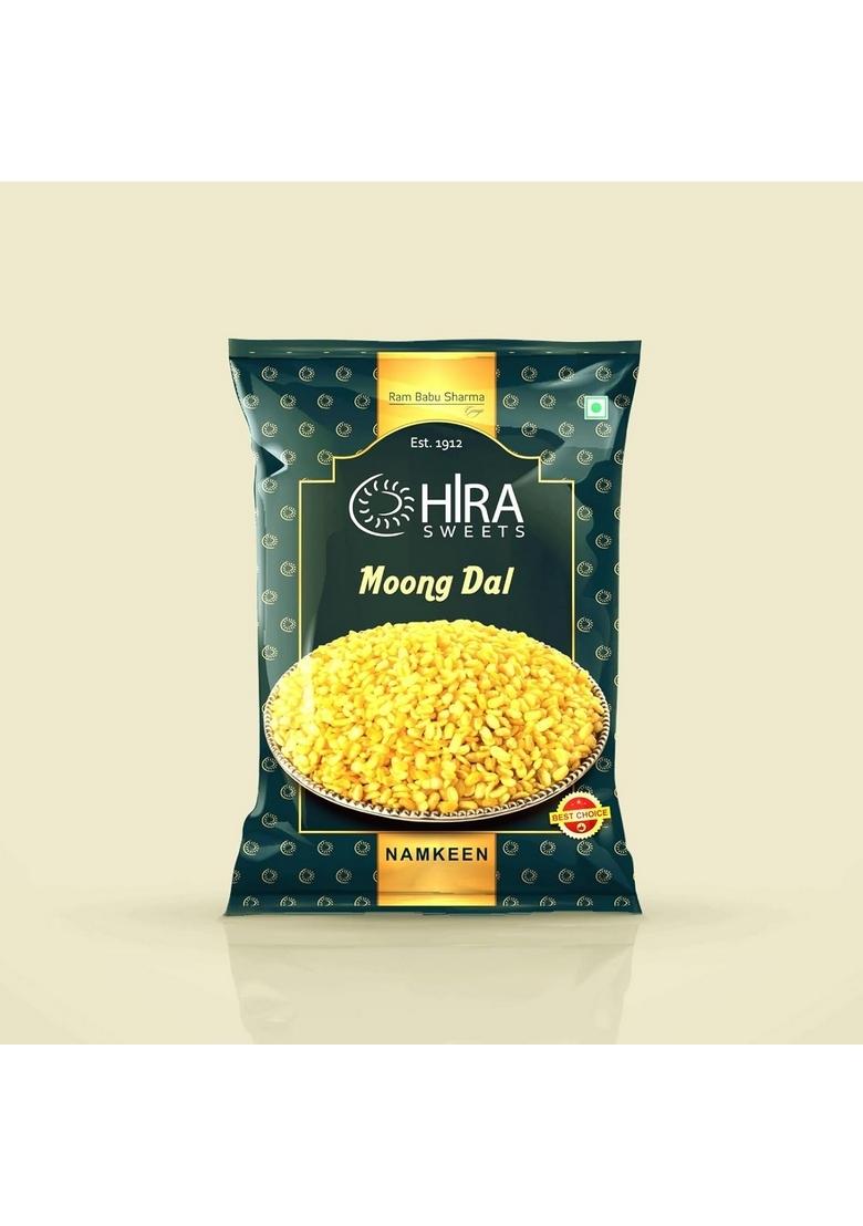 HIRA SWEETS Kaju Burfi (500 g) & Moong Dal (400 Combo Pack | Indian Traditional Mithai Katli Made With Finest Cashews Namkeen Festival Box