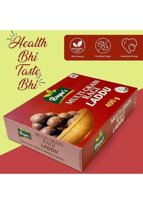 Roopa's Multi Grain Ragi Laddu 400gm| Healthy & Nutritious Diwali Sweets Gift Box for Friends Closed ones
