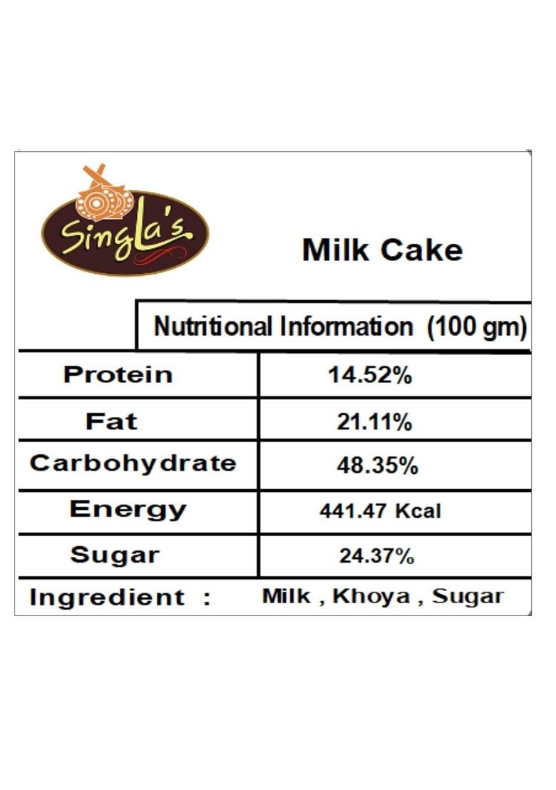Singla sweets Milk Cake 500g Delicious, Mithai, Box