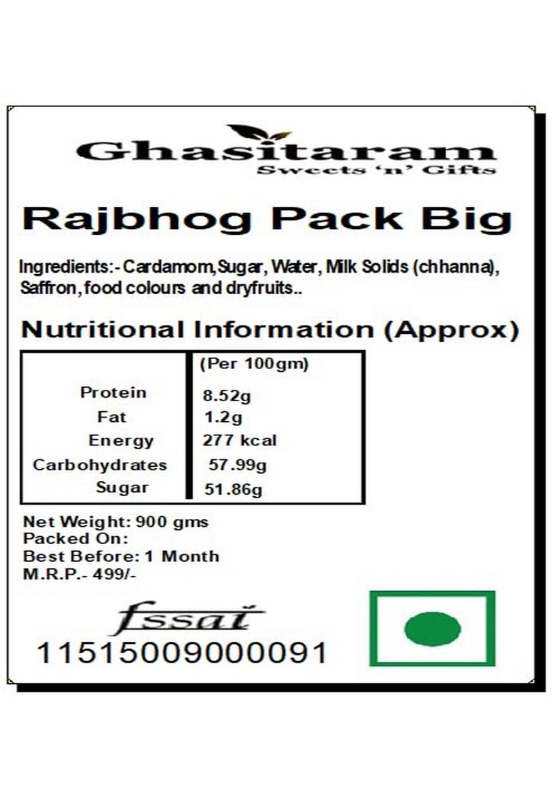 Ghasitaram Gifts Rajbhog Big |Sweets|Sweets Gift Pack|Diwali Sweets|Indian Mithai|Diwali Sweets Box|Sweets Box