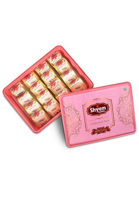 shyam sweets Mewa Bite Kaju 400g Gift Pack Premium Indian Mithai with Cashews & Almonds | Individually Wrapped Exotic Festive Gifting Box Heritage Recipe