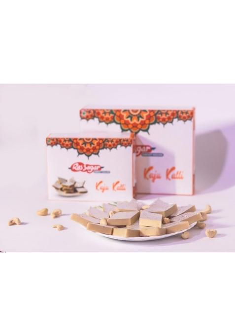 Ras Sagar Sweet House Sweets Kaju katli (kaju Burfi) 200g With Free Soan Papdi Gift Pack | RasSagar's Hamper Diwali Box Mithai