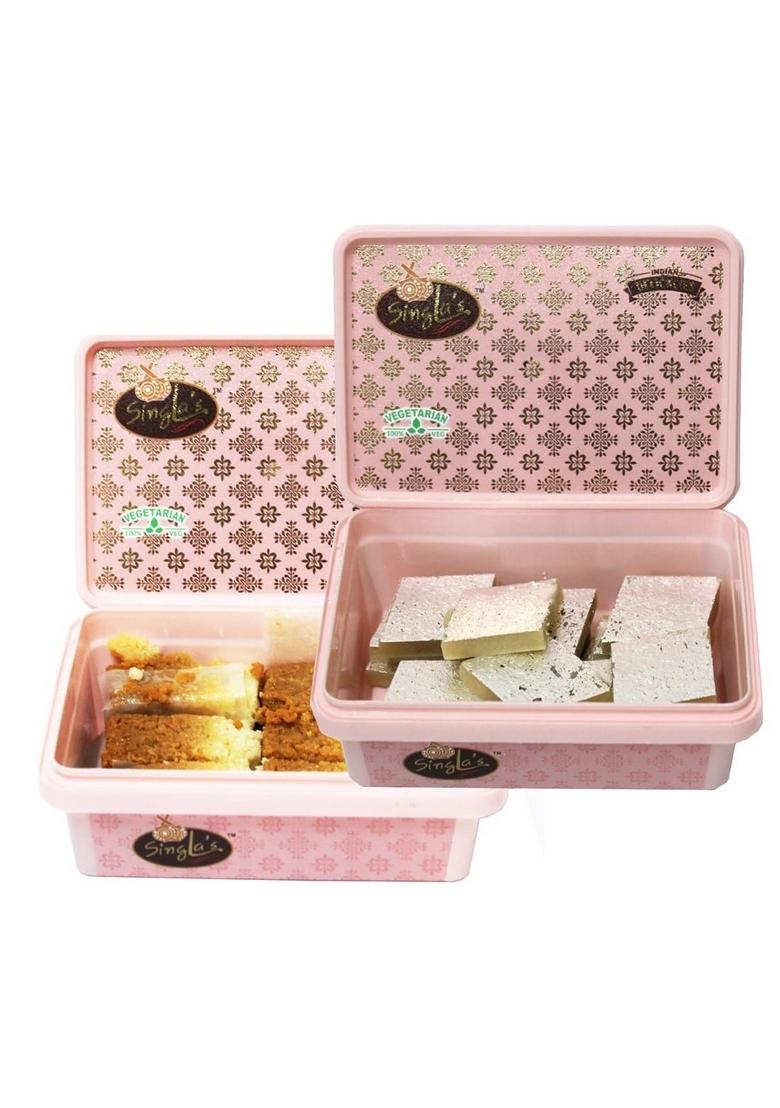 Singla Sweets Milk Cake 200g and Kaju katli combo Box (2 x 200 g)