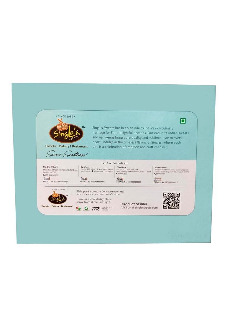 Singla Singla's Plain Barfi Sweets, 500g Indian Mithai sweets Box