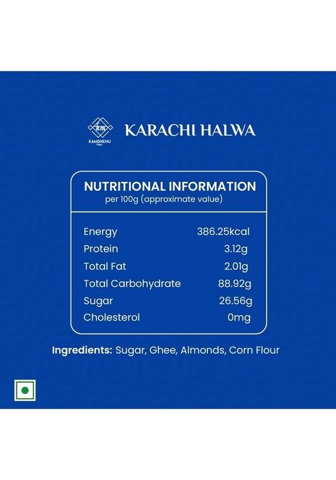 Kamdhenu Mishti Combo of Patisa 400g & Karachi Halwa | Premium Gift Pack Indian Sweets Box Made with Best Ingredients Pure Desi Ghee No Preservatives or Additives