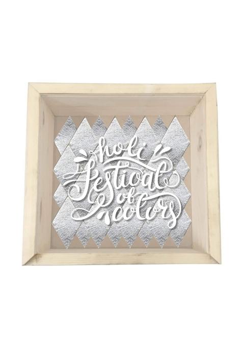 YaYa cafe Holi Sweets Gift Pack Box Kaju Katli Hampers Festival of Colors Engraved Wooden