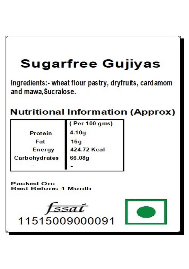 Ghasitaram Gifts Holi Sweets/Holi Hampers/Thandai Orange Hamper Box with Sugarfree Wheat Gujiyas, Puffs and Moong Chakli|Gift Hamper|Diwali Gift Hamper|Food Gourmet Hampers|