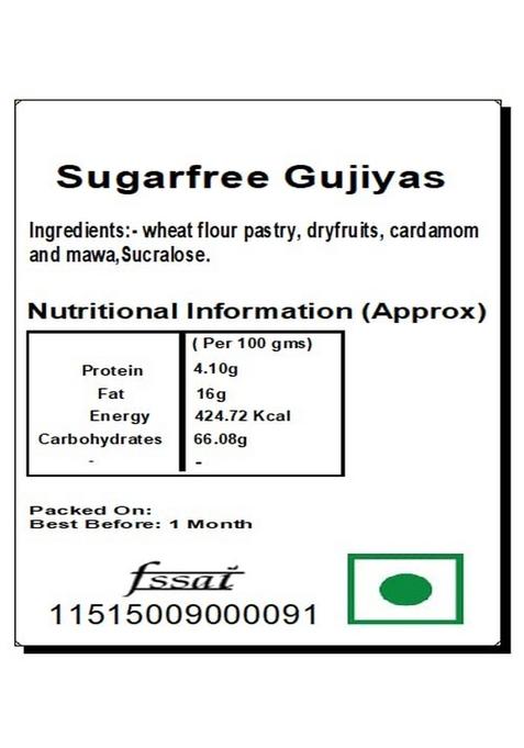 Ghasitaram Gifts Holi Sweets/Holi Hampers/Thandai Orange Hamper Box with Sugarfree Wheat Gujiyas, Puffs and Moong Chakli|Gift Hamper|Diwali Gift Hamper|Food Gourmet Hampers|