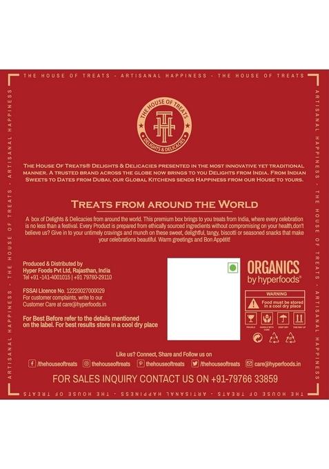 HYPERFOODS Diwali Sweets Box Gift Hamper Gifts For Employees Items Family Kesar Roll Samosa Candles