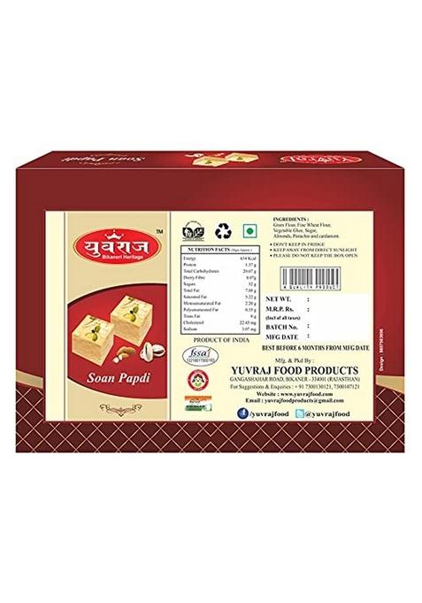 Yuvraj Soan papadi (patisa) sweets combo pack (400 gm x 2) box
