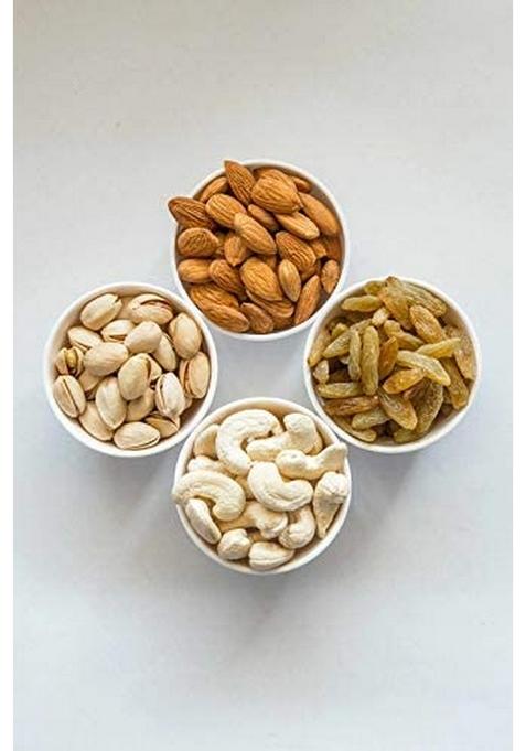 Dessert Drama By Kesar Sweets | Dry Fruits & Nuts Gifts Hamper Box with Kaju, Badaam, Pistachio, Kismish, Dried Cranberry, Apricot (50 g Each) Premium Corporate Dryfruits Gift Pack for Family Friends