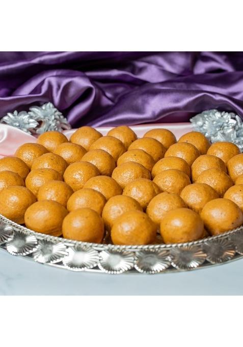 GUD MISHRI Besan Laddu | Handmade Mithai with Desi Ghee No Refined Sugar Guilt-Free Indian Sweet Traditional Festive Dessert Healthy Gift Box Palm Oil