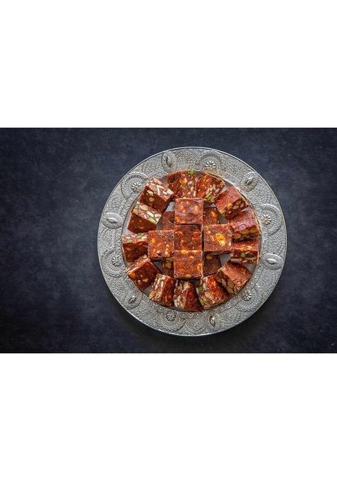 Dessert Drama Diwali Special Healthy and Delicious Dry Fruits & Nuts Barfi (200 Gram) Sweet Box with Ganesh ji Laxmi murti