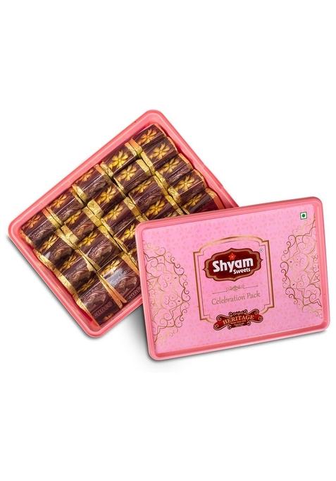 shyam sweets Mewa Bite Chocolate 400g Premium Dry Fruit Mithai | Cashew & Almond Fusion Sugar Less Celebration Gift Pack