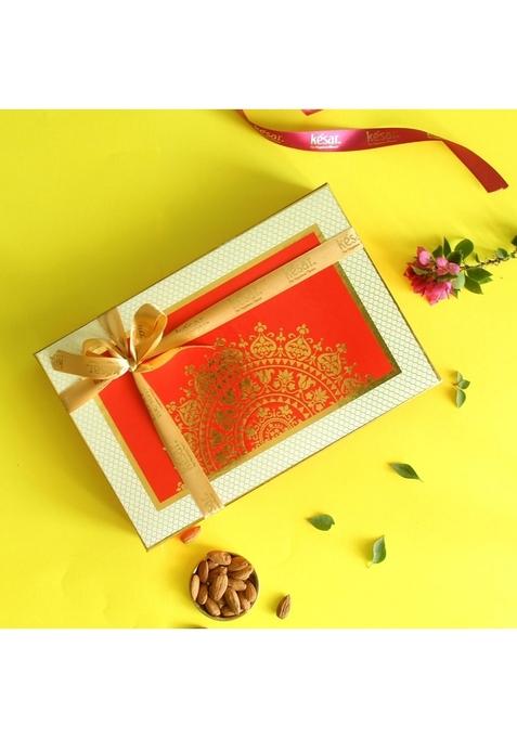 Dessert Drama Diwali Special Healthy and Delicious Kaju Katli, Baklava Pyramid, Atta Dry Fruit Laddoo, Shahi Pista Sandwich (1 Kg) Sweet Box with Ganesh ji Laxmi murti