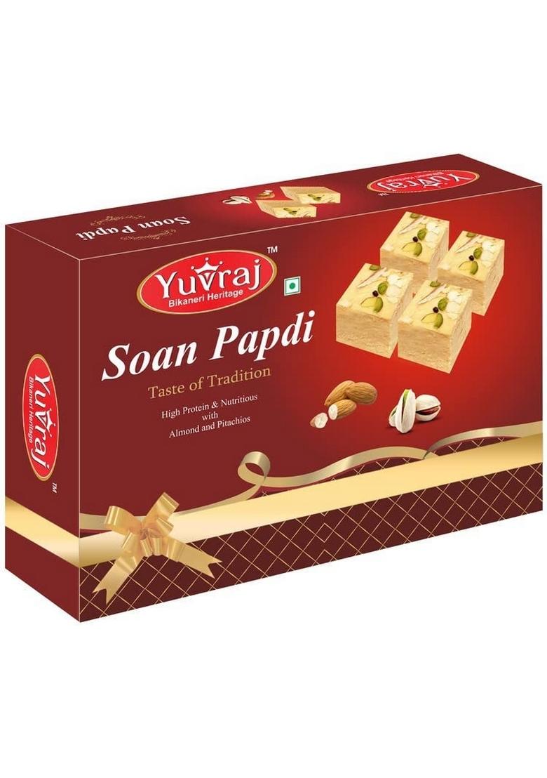 Yuvraj Rakhi with Soan papdi 400 Gm (Patisa) Sweets Special Festival box pack
