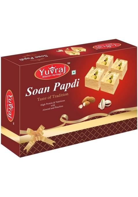 Yuvraj Rakhi with Soan papdi 400 Gm (Patisa) Sweets Special Festival box pack