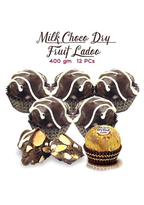Chocolate Venue Milk Dry Fruit Ladoo Sweets Pack |Chocolate Gift Box for Diwali , Rakhi Holi, Birthday, Anniversary ,Wedding| 400 Gram